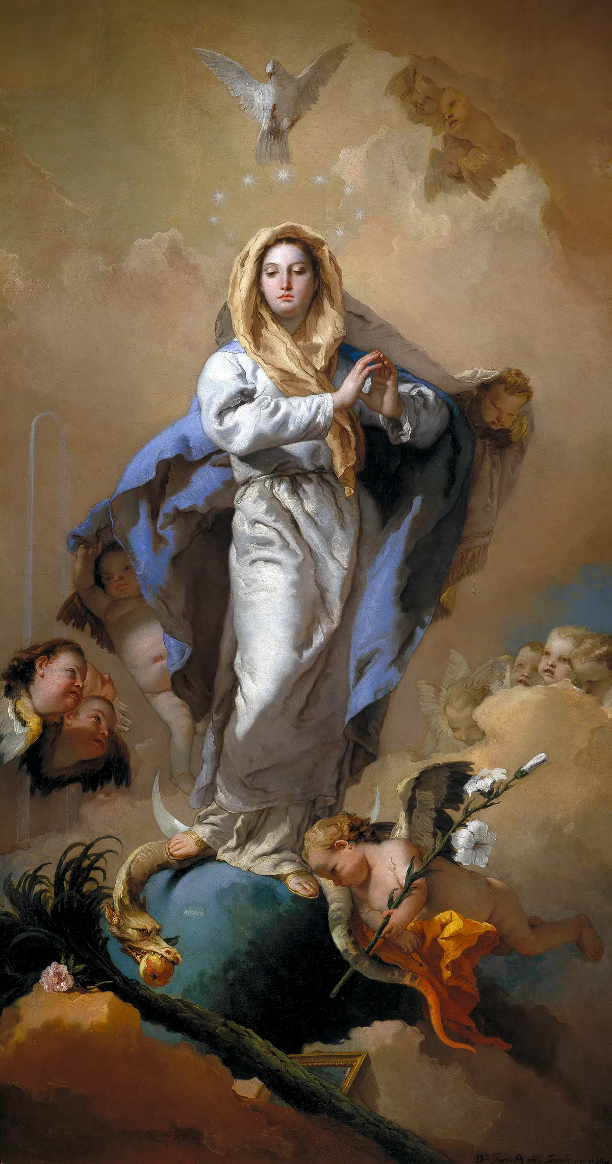 La Inmaculada Concepción, pintura de Giovanni Battista Tiepolo