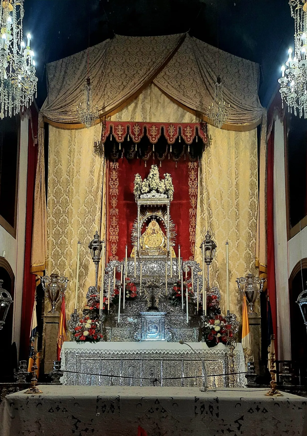 Imagen gótica de Nuestra Señora de las Nieves, patrona de La Palma (Canarias)