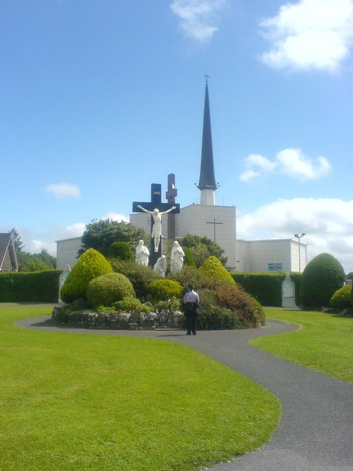 Vista del Santuario de Nuestra Señora de Knock, en el condado de Mayo (Irlanda), meta de peregrinación mariana nacional