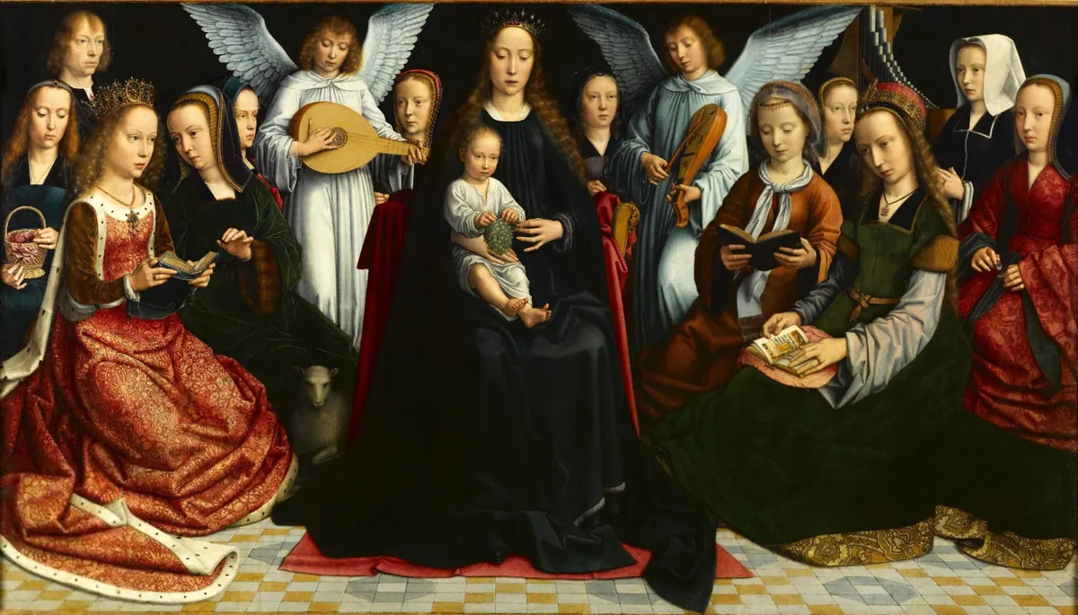 La Virgen entre las vírgenes (Gerard David)