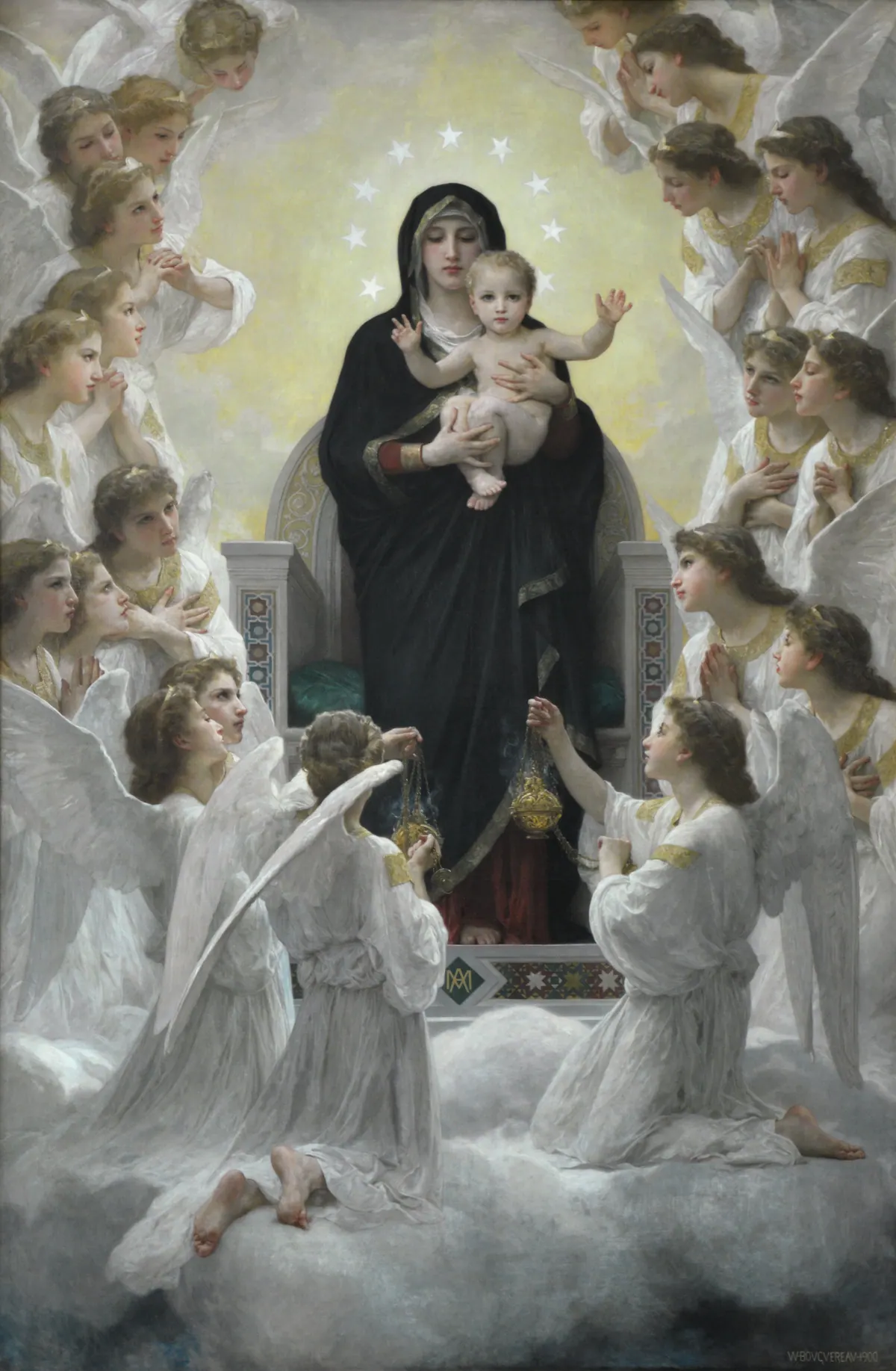 La Virgen con los ángeles (William Bouguereau)
