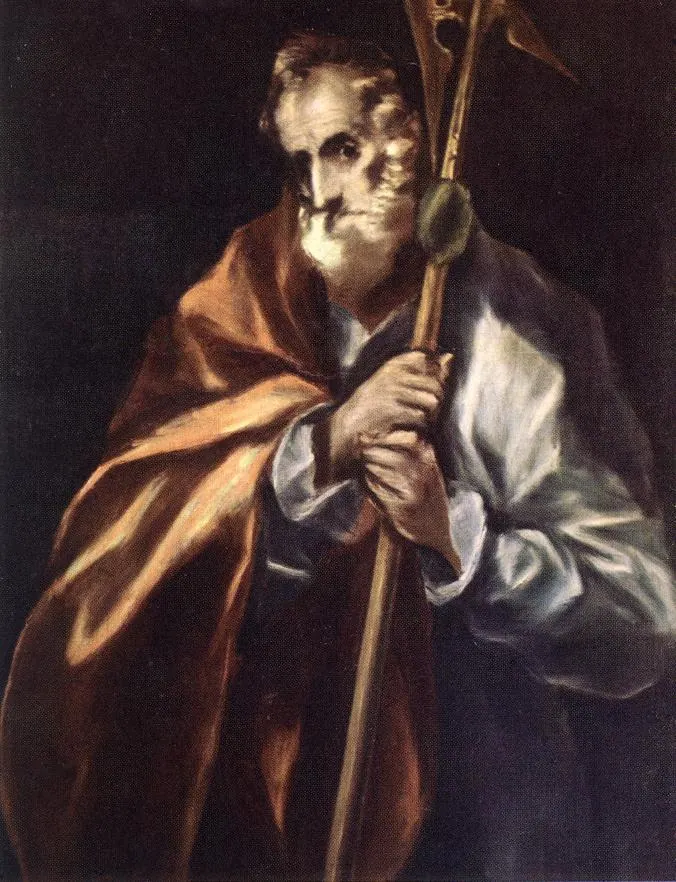 San Judas Tadeo, apóstol, óleo de El Greco