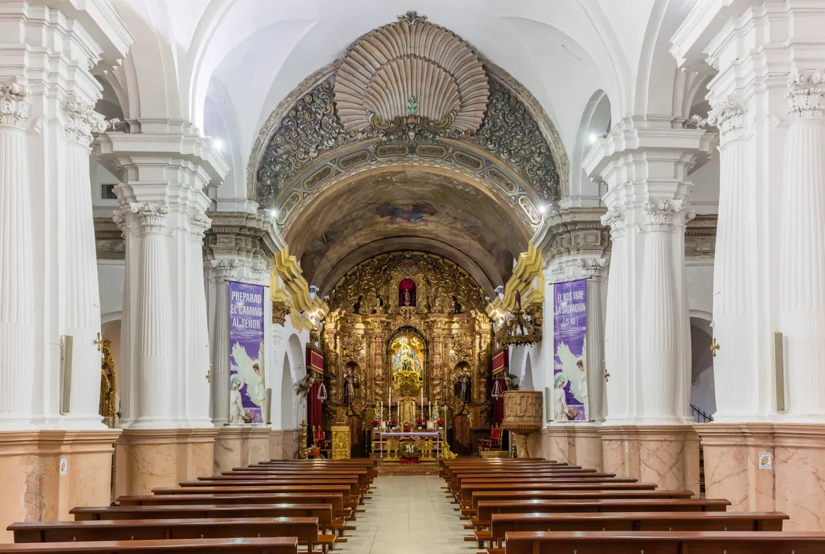 Fachada del santuario de Nuestra Señora de África, en Ceuta